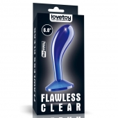 Синяя анальная втулка Flawless Clear Prostate Plug 6.0 - 15 см. - Lovetoy - в Старом Осколе купить с доставкой