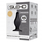 Черная анальная втулка SILEXD Plug Model 2 XS - 6,4 см. - Adrien Lastic