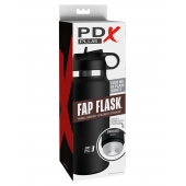 Черный мастурбатор в виде бутылки Fap Flask - Pipedream - в Старом Осколе купить с доставкой