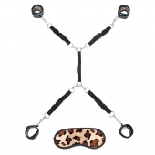 Леопардовая фиксация на матрас для рук и ног Classic Bedspreader - Lux Fetish - купить с доставкой в Старом Осколе