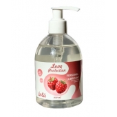 Лубрикант на водной основе Love Protection Raspberry с ароматом малины - 300 мл. - Lola Games - купить с доставкой в Старом Осколе