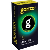 Прозрачные ультратонкие презервативы Ganzo Ultra thin - 15 шт. - Ganzo - купить с доставкой в Старом Осколе