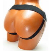 Трусики для страпона коричневого цвета - БДСМ Арсенал - купить с доставкой в Старом Осколе