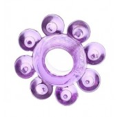 Мягкая фиолетовая гелевая насадка - Toyfa Basic - в Старом Осколе купить с доставкой