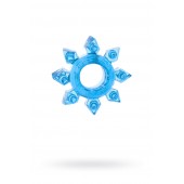 Голубая гелевая насадка-звезда - Toyfa Basic - в Старом Осколе купить с доставкой