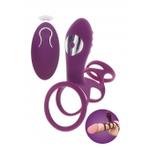 Фиолетовая эрекционная вибронасадка Halo Halo C-Ring Sleeve - Toy Joy - в Старом Осколе купить с доставкой
