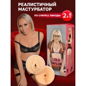 Двусторонний мастурбатор Lola Taylor - 22 см. - ФлешНаш - в Старом Осколе купить с доставкой