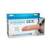 Полый страпон на ремнях 6’’ Hollow Silicone Strap-on - Pipedream - купить с доставкой в Старом Осколе