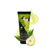 Массажный крем для тела с ароматом груши и зелёного чая Pear   Exotic Green Tea - 200 мл. - Shunga - купить с доставкой в Старом Осколе
