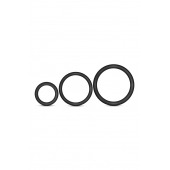 Набор из 3 черных эрекционных колец Cock Ring Set - Blush Novelties - в Старом Осколе купить с доставкой