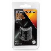 Черное эрекционное кольцо на мошонку Beef Ball Stretcher Snug X Long - Blush Novelties - в Старом Осколе купить с доставкой