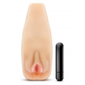 Мастурбатор-вагина с вибрацией Soft   Wet Natasha Realistic Beige Masturbator - Blush Novelties - в Старом Осколе купить с доставкой