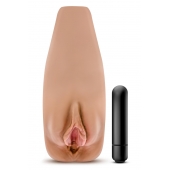 Маструбатор-вагина с вибрацией Soft   Wet Renata Realistic Tan Masturbator - Blush Novelties - в Старом Осколе купить с доставкой