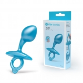 Голубая анальная пробка для массажа простаты Bulb Silicone Prostate Plug - 10,7 см. - b-Vibe - в Старом Осколе купить с доставкой