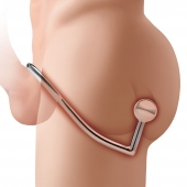 Кольцо на пенис с анальным стимулятором Stainless Steel Anal Hook   Cock Ring - BlueLine - в Старом Осколе купить с доставкой