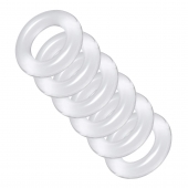 Комплект из 6 прозрачных эрекционных колец Ring Master Custom Ball Stretcher Kit - XR Brands - в Старом Осколе купить с доставкой