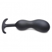 Черный массажер простаты с утяжелителями Premium Silicone Weighted Prostate Plug XL - 20,8 см. - XR Brands - в Старом Осколе купить с доставкой