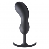 Черный массажер простаты с утяжелителями Premium Silicone Weighted Prostate Plug XL - 20,8 см. - XR Brands - в Старом Осколе купить с доставкой