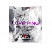 Прозрачное виброкольцо с двумя вибропульками - Toyfa Basic - в Старом Осколе купить с доставкой