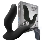 Черный вибромассажер простаты 3,5’’ Remote Control Curve P-spot Massager - 12 см. - Erokay - в Старом Осколе купить с доставкой