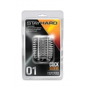 Прозрачная насадка с шипами STAY HARD COCK SLEEVE 01 CLEAR - Blush Novelties - в Старом Осколе купить с доставкой
