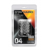 Прозрачная насадка с бороздками STAY HARD COCK SLEEVE 04 CLEAR - Blush Novelties - в Старом Осколе купить с доставкой