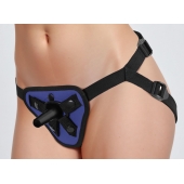 Синий универсальный пояс с 2 видами фиксации - LOVETOY (А-Полимер) - купить с доставкой в Старом Осколе