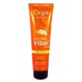 Гель с эффектом вибрации Lube Tube Vibe Medium Pina Colada - 100 мл. - ORGIE - купить с доставкой в Старом Осколе
