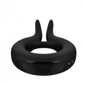 Черное эрекционное кольцо Marry Me Rechargeable Vibrating Cockring - Adrien Lastic - в Старом Осколе купить с доставкой