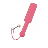 Розовый кожаный пэддл - 37 см. - Pecado - купить с доставкой в Старом Осколе