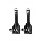 Черные подвесы с белой строчкой - Pecado - купить с доставкой в Старом Осколе