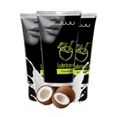 Набор из 3 съедобных лубрикантов JUJU со вкусом кокоса - JuJu - купить с доставкой в Старом Осколе