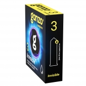 Супертонкие презервативы Ganzo Invisible - 3 шт. - Ganzo - купить с доставкой в Старом Осколе