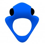 Синее эрекционное кольцо Wooomy Tribeс с вибрацией - Adrien Lastic - в Старом Осколе купить с доставкой