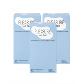 Набор из 3 упаковок ультратонких презервативов Pleasure Lab (по 12 шт.) - Pleasure Lab - купить с доставкой в Старом Осколе