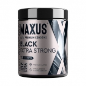 Черные утолщенные презервативы MAXUS Extra Strong с железным кейсом - 15 шт. - Maxus - купить с доставкой в Старом Осколе