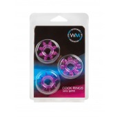 Набор из 3 лиловых эрекционных колец различной формы - Erowoman-Eroman - в Старом Осколе купить с доставкой