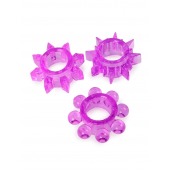 Набор из 3 лиловых эрекционных колец различной формы - Erowoman-Eroman - в Старом Осколе купить с доставкой