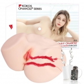 Мастурбатор-полуторс с двойным слоем материала и вибрацией Jenny Onahole Real Vagina - KOKOS - в Старом Осколе купить с доставкой