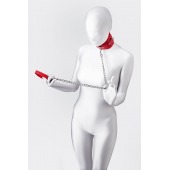 Красный ошейник с подкладкой из меха - ToyFa - купить с доставкой в Старом Осколе