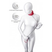 Красный ошейник с подкладкой из меха - ToyFa - купить с доставкой в Старом Осколе