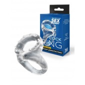 Прозрачное двойное эрекционное кольцо - Sex Expert - в Старом Осколе купить с доставкой