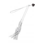 Белая кожаная плеть - 50 см. - Pecado - купить с доставкой в Старом Осколе