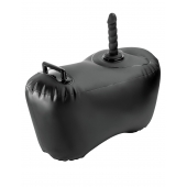 Черное надувное кресло с платформой для фиксации дилдо Body Dock Inflatable Love Seat - Pipedream - купить с доставкой в Старом Осколе