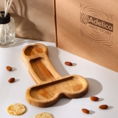 Деревянное блюдо для подачи в форме члена (25 х 16,5 х 1,7 см) - Сима-Ленд - купить с доставкой в Старом Осколе