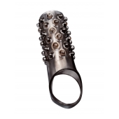 Дымчатая насадка на пенис с выпуклостями - 12 см. - Sex Expert - в Старом Осколе купить с доставкой