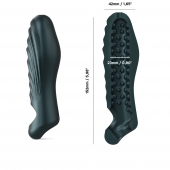 Серая силиконовая насадка на пенис с подхватом Manwan Ryzer - Manwan - в Старом Осколе купить с доставкой