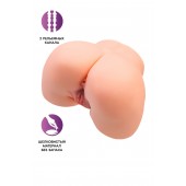 Телесный мастурбатор в форме попки с 2 любовными входами - No Name - в Старом Осколе купить с доставкой