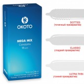 Презервативы OKOTO Mega Mix - 18 шт. - Sitabella - купить с доставкой в Старом Осколе