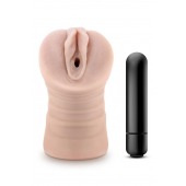 Телесный мастурбатор-вагина Ayumi с вибрацией - Blush Novelties - в Старом Осколе купить с доставкой